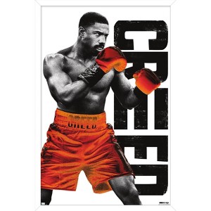 Trends International Creed III - Adonis Black and White Framed Wall Poster Prints - 1 of 4