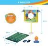 Rising Stars Kids Football Game Includes Mini Football, Field Goal Post, Passing Target, and Receiver Gloves - 2 of 4