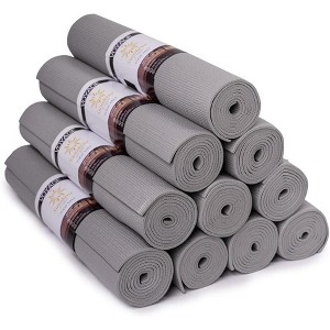 10-Pack Yoga Mats, 72x24 Inch Professional 5mm Thick Mats, Non-Slip Durable Bulk Set for Group Workouts - 1 of 4