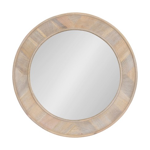 28"x28" Yahna Round Wall Mirror - Kate & Laurel All Things Decor - image 1 of 4