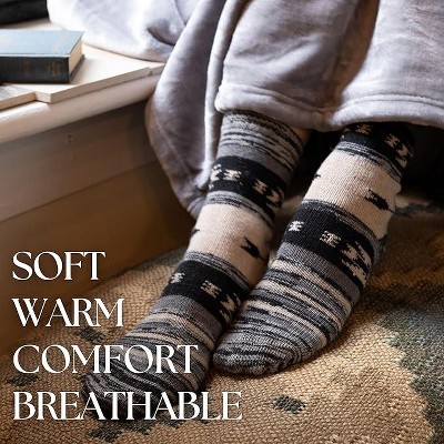 Wool-Blend Extra Warm Paws Socks - 6 Pairs - image 3