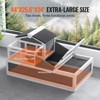 VEVOR 3-Room Tortoise House,Tortoise Habitat with Balcony & 2 Stories, Wooden Tortoise Enclosure Indoor & Outdoor with Ramp, 44" x 25.6"x 24" - 4 of 4