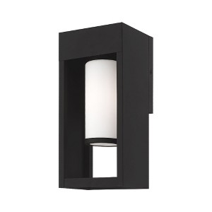 Livex Lighting Bleecker 1 - Light Wall Light in  Black - 1 of 4