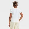 Girls' Short Sleeve Graphic Rosette Baby T-Shirt - art class™ White - 2 of 3