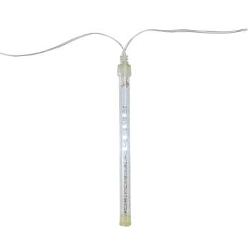 Northlight 10ct Dripping Icicle Snowfall Christmas Light Tubes Clear - 14.25' Clear Wire