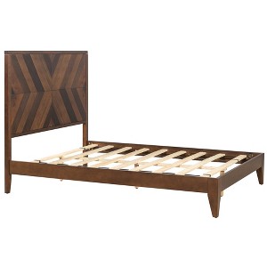 NicBex Mid-Century King/Queen/Full Size Wood Platform Bed with Elevated Headboard for Adults/Boys/Girls - 1 of 4