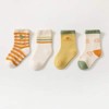 MyKids-USA Baby Unisex 1Lot=4 Pairs Smile With House Pattern Socks - 2 of 3