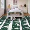 Christmas Area Rugs, Christmas Rugs with Xmas Tree Reindeer Snowflake for Holiday Decor,Low Pile Washable Rug for Dining Room, Bedroom - 4 of 4