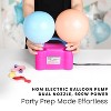 HOM Balloon Pump - Dual Nozzle Electric Balloon Pump - Dual Modes & Nozzle Tips for Small/Large Latex & Foil Balloons - NOT for Long Balloons - 2 of 4