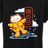 Women's - Instant Message - Rainy Day Kawaii Cat Short Sleeve Graphic T-Shirt - 2 of 4