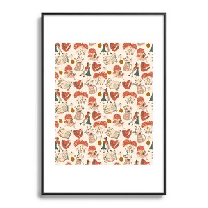 Dash and Ash Woodland Friends Metal Framed Art Print - Deny Designs - 1 of 4