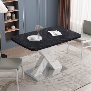 NicBex Dining Table for 4 Kitchen Table Modern Rectangle Dining Table with Metal Base for Kitchen and Dining Room - 1 of 4