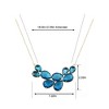 Anna-Kaci Crystal Teardrop Cluster Chunky Statement Bib Pendant Necklace - 4 of 4