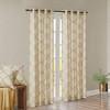 PAGED Curtains Fretwork Print Grommet Top Window Curtain Panel Privacy Assured with Light Filtering for Bedroom, Living Room - 2 of 4