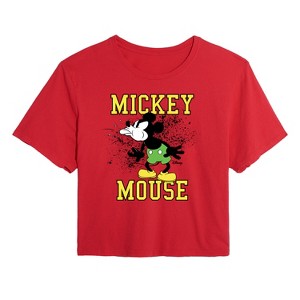 Women's - Disney - Beat It Cropped Graphic T-Shirt - 1 of 4