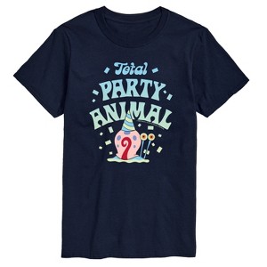 Men's - Spongebob Squarepants - Total Party Animal Short Sleeve Graphic T-Shirt - 1 of 4
