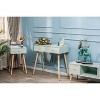 Nordlys 2-Drawer Wood and Natural Rattan Console Table Exotic Boho Living Room - 2 of 4