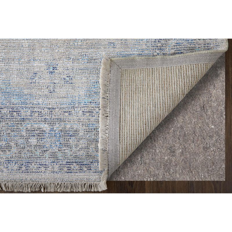 Caldwell Transitional Medallion Gray/Blue/Ivory Area Rug, 4 of 9