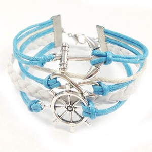 Wrapables Vintage Leather and Rope Infinity Bracelet - 1 of 4