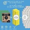 LOLA Swedish Dishcloths 320 Pk Biodegradable Reusable Paper Towels Absorbent Cellulose Kitchen Sponge Cloths Zero Waste Odor Free, Made in Germany - 4 of 4