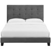 Modway Melanie Queen Tufted Button Upholstered Performance Velvet Platform Bed - Gray - 4 of 4