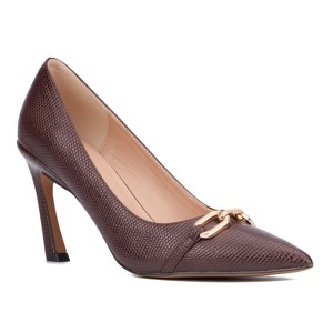 New York & Company Women's Katerina- Lizard Embossed Pump Heels - 1 of 4