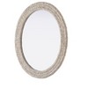 Elegant Lighting Oval Cornhusk Mirror 30x36 in Linen White - 4 of 4