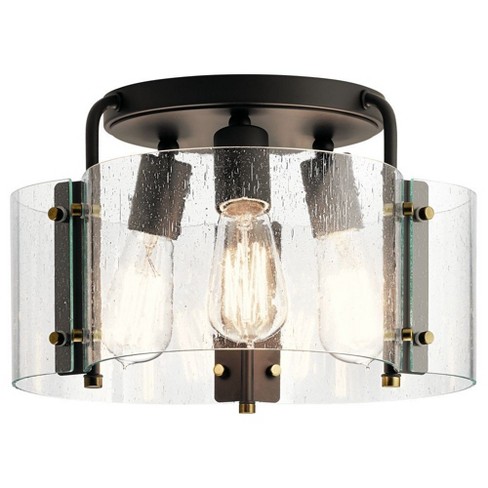 Kichler Lighting Thoreau 3 - Light Semi-flush Mount In Olde Bronze : Target