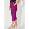 Catherines Women's Plus Size Petite Suprema Capri (With Pockets) - 4 of 4