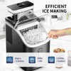 Simzlife Ice Cube Maker Machine Countertop, 34Lbs/Day 24 Pcs Ready in 13 Mins, Self-Cleaning Portable Compact - 2 of 4