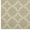 Modway Cerelia Moroccan Trellis 4x6 Indoor and Outdoor Area Rug in Beige and Light Green - 2 of 4