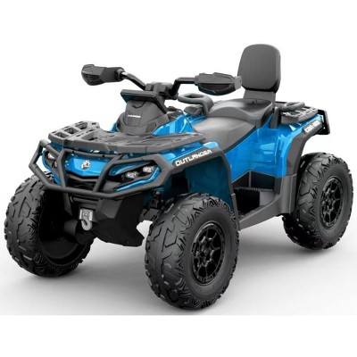 Kids ATV, 24V Licensed BRP Electric ATV 4 Wheeler for Kids, Ride On Toy Car, 4WD Battery Powered Ride On Car with 2 Seater