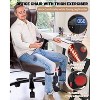 TiramisuBest Brown PU Leather Executive Chair with Thigh Exerciser, Adjustable Lumbar, for Big & Tall Adults - 4 of 4