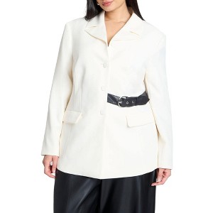 ELOQUII Women's Plus Size Belt Detail Blazer - 1 of 4