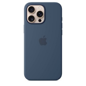 Apple iPhone 16 Pro Max Silicone Case with MagSafe - Denim - 1 of 4