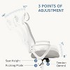 NicBex Adjustable Office Chair Modern Removable Ergonomic Computer Chair with Casters, Arms, Headrest and Lumbar Support for Office, Study - 4 of 4