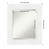 Amanti Art Luxe Beveled Framed Bathroom Vanity Wall Mirror - 3 of 4
