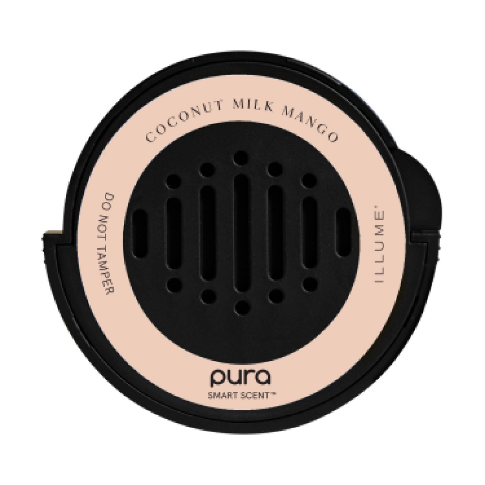 Pura Illume Coconut Milk Mango Car Fragrance Refill: Essential Oil Diffuser, Citrus Vanilla Scent, 0.18 Net Wt -  91287404