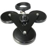 Tram 5-Inch Tri-Magnet CB Antenna Mount with Rubber Boots and 18-Foot RG58A/U Coaxial Cable