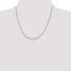 Black Bow Jewelry 3.75mm, Sterling Silver, Solid Oval Cable Chain Necklace - 2 of 4
