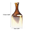Unique Bargains Wide Tooth Hair Pick Comb Hair Hairdressing Styling Tool Plastic Amber 1 Pcs - 3 of 4