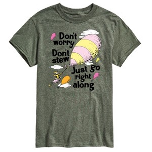 Men's - Dr. Seuss - Don't Worry Go Along Short Sleeve Graphic T-Shirt - 1 of 4