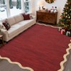 Modern Washable Rug Scalloped Rug with Non Slip Backing - 2 of 4