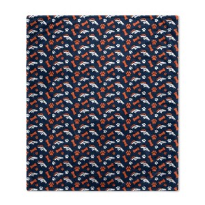 NFL Denver Broncos Bones Repeat Pet Blanket - 1 of 1