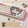MaseiKar B68 Wireless Mechanical Keyboard,Tri-Mode BT5.0/2.4GHz/USB-C,Hot Swappable Creamy Typing Gasket Mounted,RGB Backlit - 4 of 4