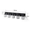 LLHZSY 3/4/5-Light Modern Bathroom Crystal Vanity Light with Round Lampshade -Light Modern Bathroom Wall Light Fixtures-Chrome/Black - 4 of 4