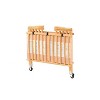 L.A. Baby The Little Wood Crib Mini/Portable Folding Wood Crib - Natural - 2 of 4