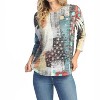 Women's Tundra Burnout Rounded Hem Top - Jess & Jane - 4 of 4