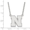 Black Bow Jewelry Sterling Silver Nebraska Cornhuskers NCAA Necklace 18 Inch - 2 of 4