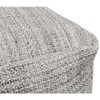 Moti Remi Pouf in Handwoven Contemporary Salt and Pepper Gray Wool - 4 of 4